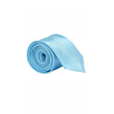 Slim line stropdas lichtblauw effen